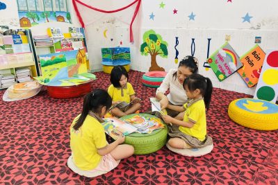 Trường Mầm non Hải Quang hưởng ứng ngày sách và văn hóa đọc Việt Nam